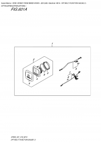 601A  -  Opt:multi Function  Gauge  (1)  (Df70A)(Df80A)(Df90A)(Df100B) (601A - : multi Function Gauge (1) (Df70A) (Df80A) (Df90A) (Df100B))