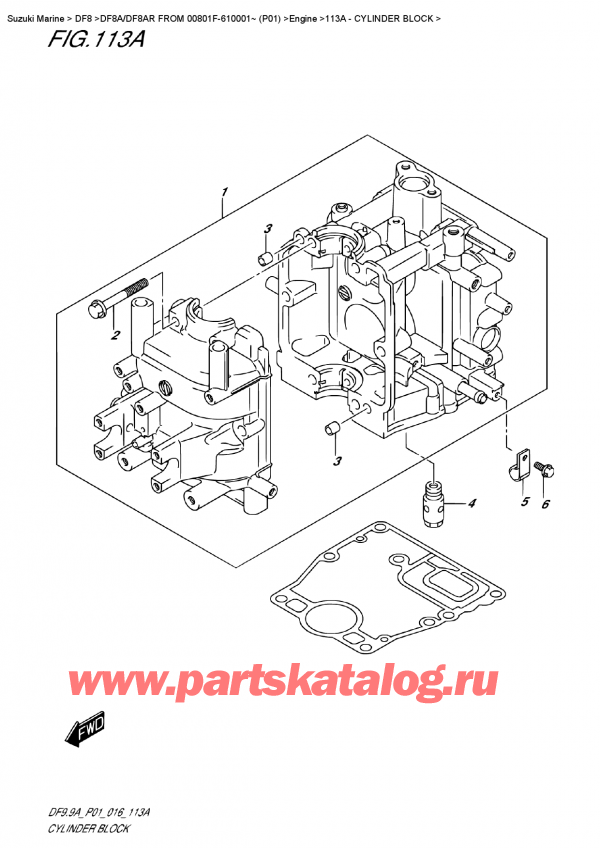  ,    , Suzuki Suzuki DF8A/DF8AR  FROM 00801F-610001~ (P01) ,  