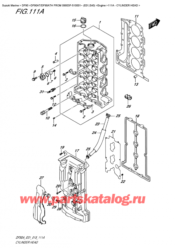   ,   , Suzuki DF90A TL / TX FROM 09003F-510001~ (E01 015)  2015 ,   