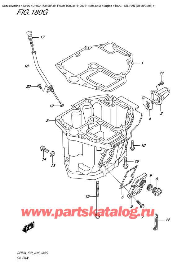  ,    , Suzuki DF90AT/DF90ATH FROM 09003F-610001~ (E01,E40)  ,   (Df90A E01)