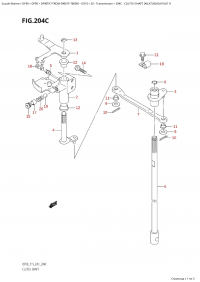 204C  -  Clutch Shaft (K6,K7,K8,K9,K10,011) (204C -   (K6, K7, K8, K9, K10, 011))
