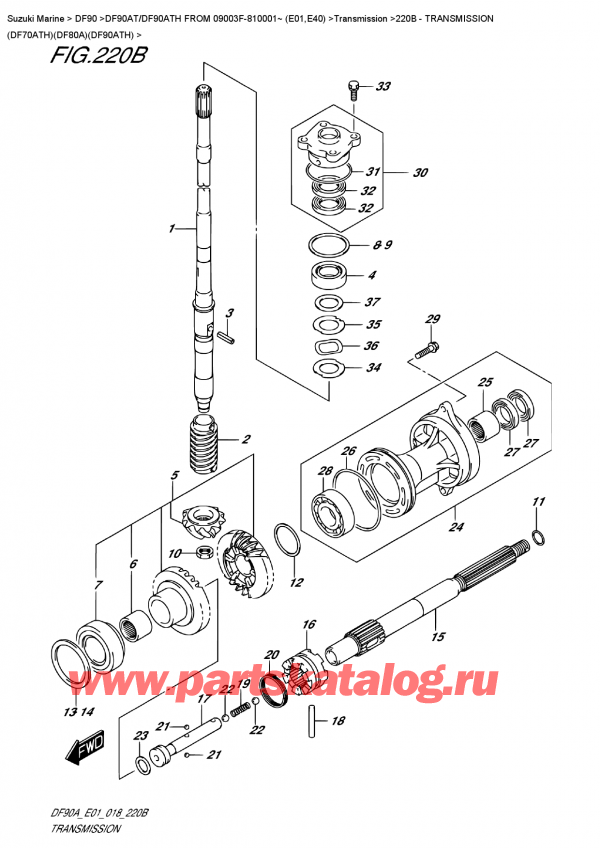  ,    , SUZUKI DF90A TL /TX FROM 09003F-810001~ (E01),  (Df70Ath) (Df80A) (Df90Ath)