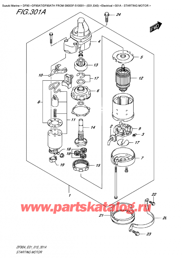 ,   ,  DF90A TL / TX FROM 09003F-510001~ (E01 015)  2015 ,  