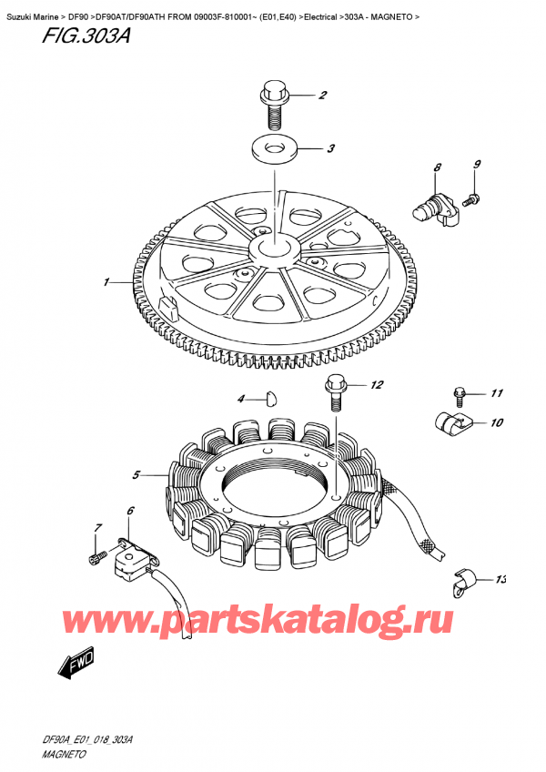  ,    , Suzuki DF90A TL /TX FROM 09003F-810001~ (E01 018), 