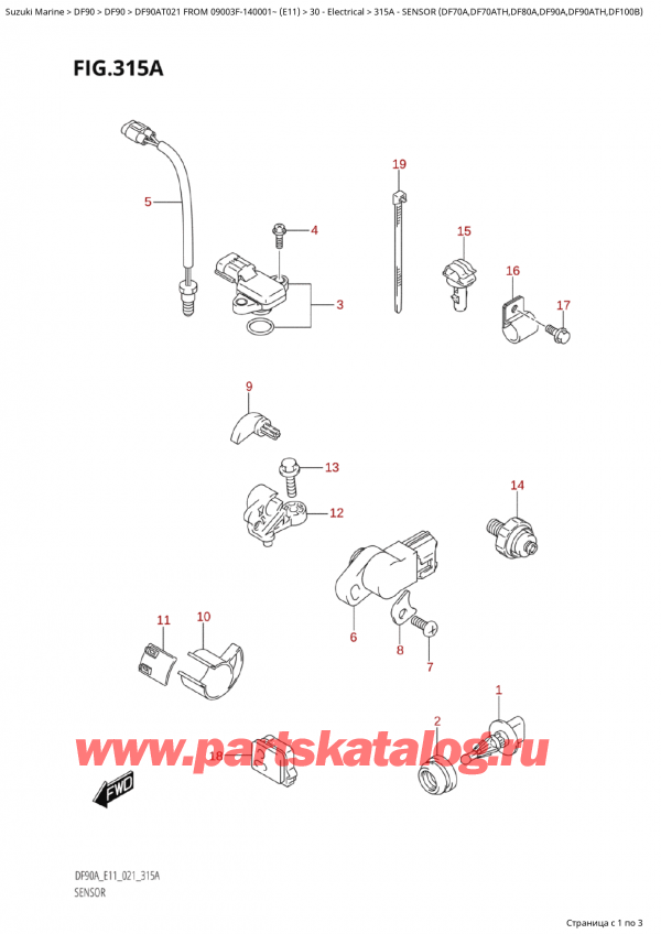   ,   , Suzuki Suzuki DF90A TL / TX FROM  09003F-140001~  (E01 021),  (Df70A, Df70Ath, Df80A, Df90A, Df90Ath, Df100B) / Sensor (Df70A,Df70Ath,Df80A,Df90A,Df90Ath,Df100B)