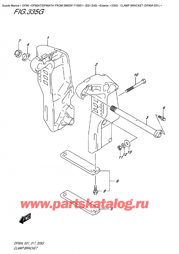  ,   , Suzuki DF90A TL/TX FROM 09003F-710001~ (E01),   (Df90A E01)