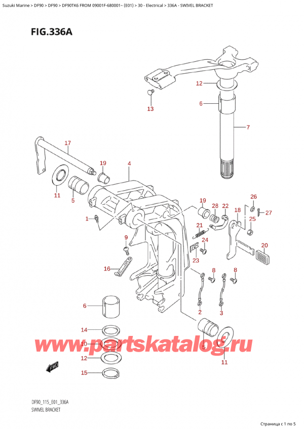 ,   , SUZUKI Suzuki DF90TK6 L/X FROM 09001F-680001~  (E01)   2006 ,  