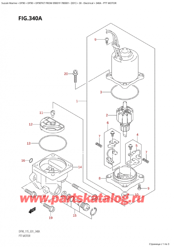  ,   , Suzuki Suzuki DF90 TX / TXX FROM 09001F-780001~ (E01) TK7,   - Ptt Motor