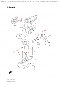 405A  -  Drive  Shaft  Housing  (Df70A,(Df70Ath,Df90Ath):E40,Df80A, (405A -    (Df70A, (Df70Ath, Df90Ath) : E40, Df80A,)