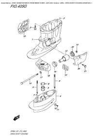 405G - Drive Shaft  Housing  (Df90A  E01) (405G -    (Df90A E01))