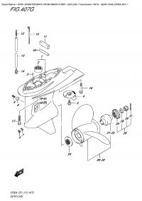 407G - Gear  Case  (Df90A  E01) (407G -    (Df90A E01))