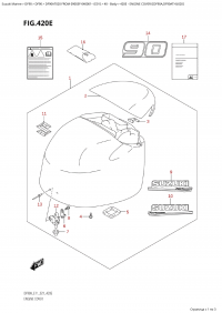 420E - Engine Cover ((Df90A,Df90Ath):020) (420E -   () ( (Df90A, Df90Ath) : 020))