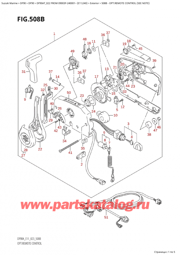   ,  ,  Suzuki DF90A TL / TX FROM 09003F-240001~ (E11) - 2022, :   (See Note) / Opt:remote Control (See Note)