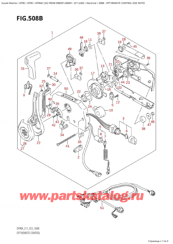 ,   , Suzuki Suzuki DF90A TL / TX FROM 09003F-240001~ (E11) - 2022  2022 , Opt:remote Control (See Note) / :   (See Note)