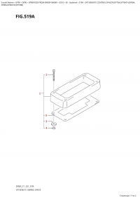 519A  -  Opt:remote  Control  Spacer  (Df70A,Df70Ath,Df80A, (519A - :    (Df70A, Df70Ath, Df80A,)