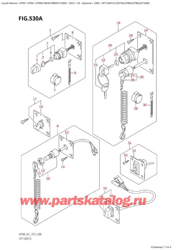  ,  ,  DF90A TL/TX FROM 09003F-910001~ (E01 019), :  (Df70A, Df80A, Df90A, Df100B)