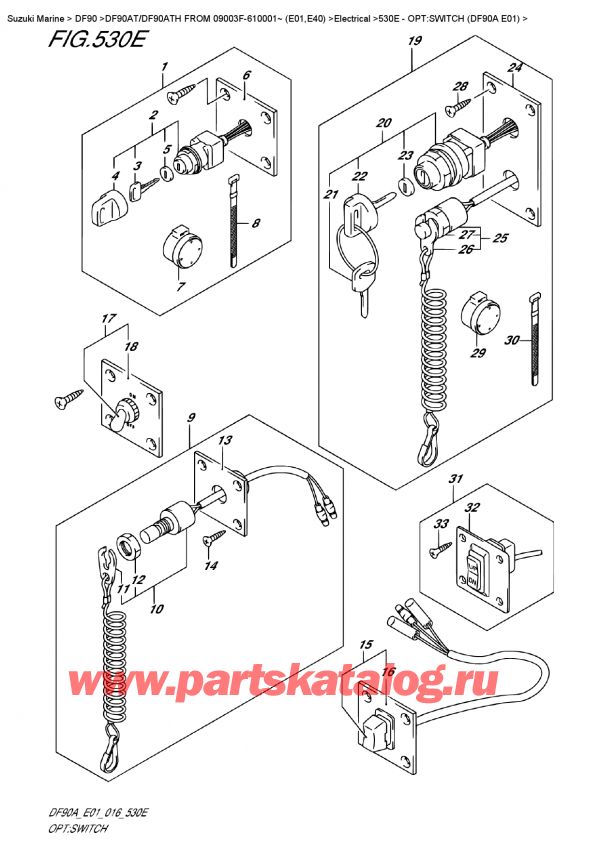 ,   , Suzuki DF90AT/DF90ATH FROM 09003F-610001~ (E01,E40)  , :  (Df90A E01)