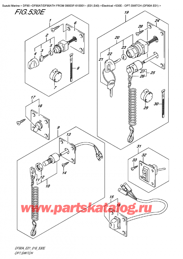   ,    ,  DF90AT/DF90ATH FROM 09003F-610001~ (E01,E40)  , :  (Df90A E01)