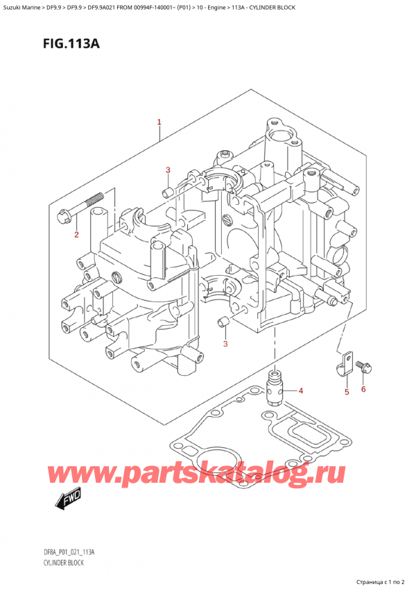  ,    , Suzuki Suzuki DF9.9A S FROM 00994F-140001~ (P01 021) ,  
