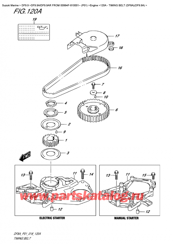 ,   , Suzuki DF9.9A S FROM 00994F-810001~ (P01)  2018 ,   (Df8A) (Df9.9A)