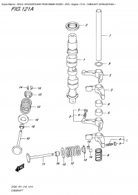121A  -  Camshaft (Df8A)(Df9.9A) (121A -   (Df8A) (Df9.9A))