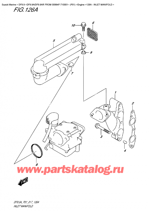  ,   , SUZUKI DF9.9A S FROM 00994F-710001~ (P01)    2017 ,  
