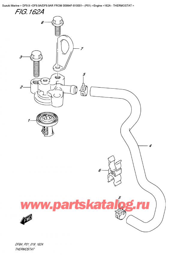 ,  , Suzuki DF9.9A S FROM 00994F-810001~ (P01), Thermostat