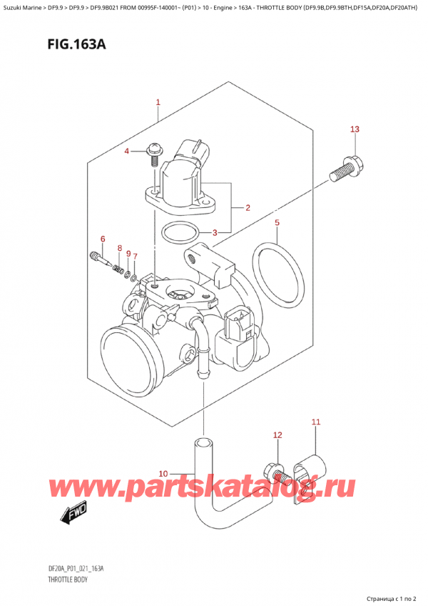   ,   , SUZUKI Suzuki DF9.9B ES FROM 00995F-140001~ (P01 021)    2021 ,   (Df9.9B, Df9.9Bth, Df15A, Df20A, Df20Ath)