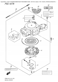 167A - Recoil  Starter  (Df9.9B  P01) (167A -   (Df9.9B P01))