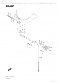 206A - Clutch Rod (Df9.9B,Df9.9Bth,Df15A,Df20A,Df20Ath) (206A -   (Df9.9B, Df9.9Bth, Df15A, Df20A, Df20Ath))