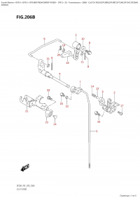 206B  -  Clutch  Rod  (Df9.9Br,Df9.9Bt,Df15Ar,Df15At,Df20Ar, (206B -   (Df9.9Br, Df9.9Bt, Df15Ar, Df15At, Df20Ar,)