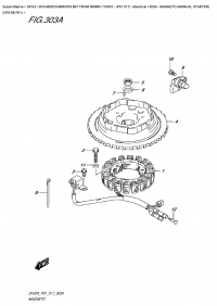 303A  -  Magneto  (Manual  Starter)  (Df9.9B  P01) (303A -  ( ) (Df9.9B P01))