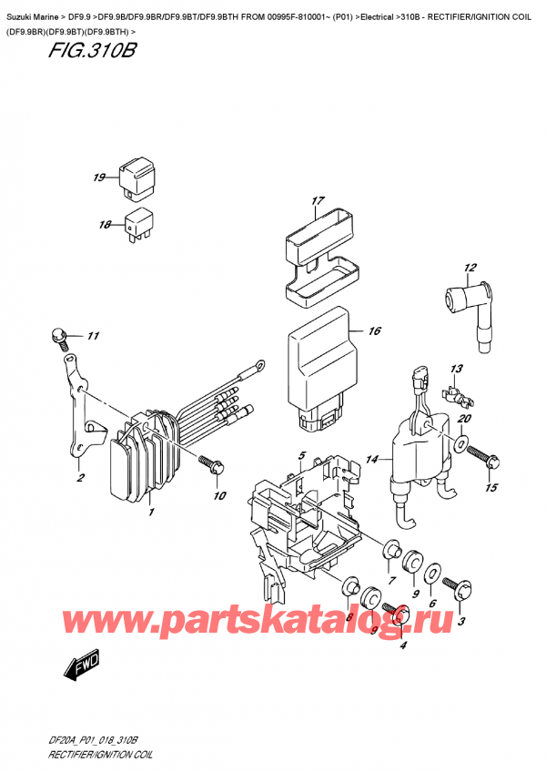 ,   ,  DF9.9B RS / RL FROM 00995F-810001~ (P01)  2018 ,  /   (Df9.9Br) (Df9.9Bt) (Df9.9Bth)