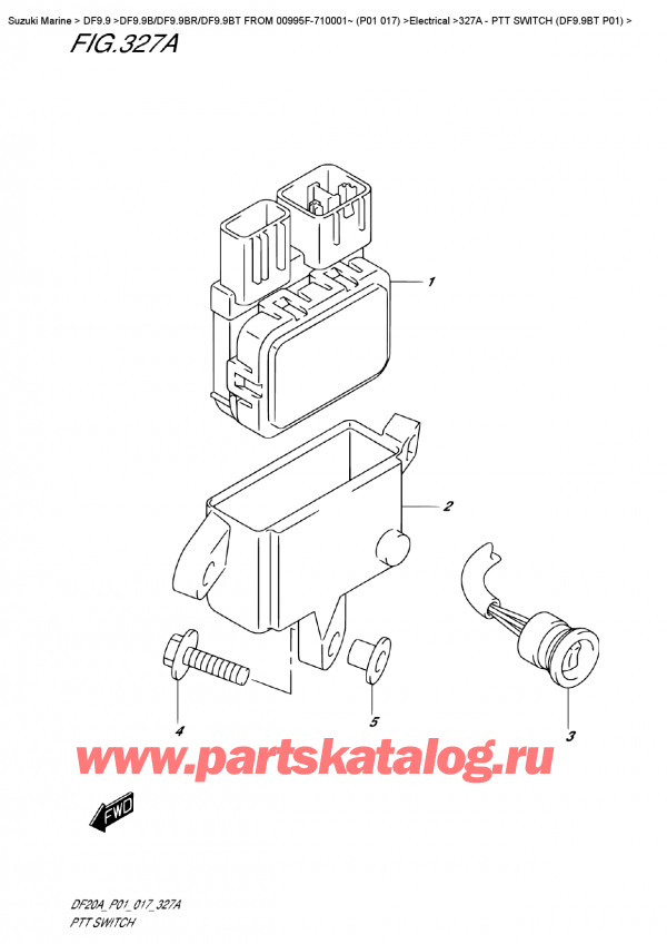  , , Suzuki DF9.9B TL FROM 00995F-710001~ (P01 017),   (Df9.9Bt P01)