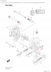 335A  -  Clamp  Bracket  ((Df9.9B,Df15A,Df20A):P01) (335A -   ( (Df9.9B, Df15A, Df20A) : P01))