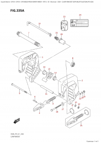 335A - Clamp Bracket ((Df9.9B,Df15A,Df20A):P01:020) (335A -   ( (Df9.9B, Df15A, Df20A) : P01: 020))