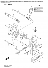 335B  -  Clamp  Bracket  (Df9.9Br)(Df15Ar)(Df20Ar) (335B -   (Df9.9Br) (Df15Ar) (Df20Ar))