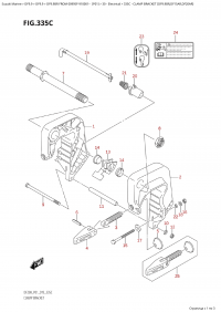 335C  -  Clamp  Bracket  (Df9.9Br,Df15Ar,Df20Ar) (335C -   (Df9.9Br, Df15Ar, Df20Ar))