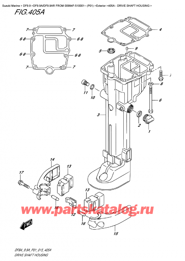  ,   , Suzuki DF9.9AS FROM 00994F-510001~ (P01)  2015 ,   
