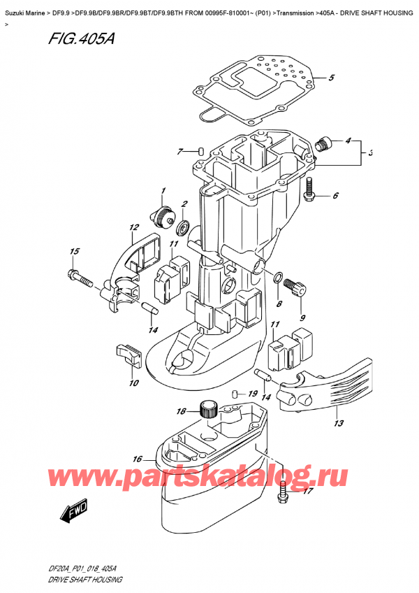  ,  , SUZUKI DF9.9B TL FROM 00995F-810001~ (P01) ,    / Drive  Shaft  Housing