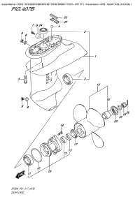 407B  -  Gear  Case  (4  Blade) (407B -    (4 Blade))