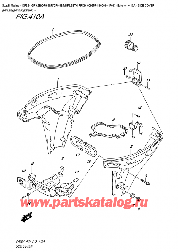  ,   , Suzuki DF9.9B S/L FROM 00995F-810001~ (P01) ,   (Df9.9B) (Df15A) (Df20A)
