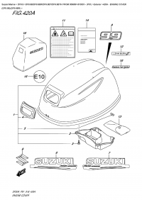 420A  -  Engine  Cover  (Df9.9B)(Df9.9Br) (420A -   () (Df9.9B) (Df9.9Br))