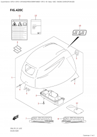 420C - Engine Cover (Df9.9A:020) (420C -   () (Df9.9A: 020))