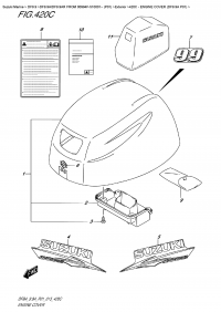 420C  -  Engine Cover  (Df9.9A  P01) (420C -   () (Df9.9A P01))