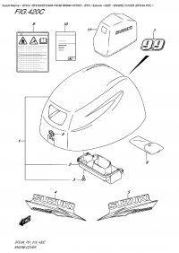 420C  -  Engine Cover  (Df9.9A  P01) (420C -   () (Df9.9A P01))