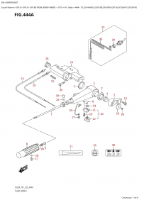 444A  -  Tiller  Handle  (Df9.9B,Df9.9Bth,Df15A,Df20A:p01,Df20Ath) (444A -  (Df9.9B, Df9.9Bth, Df15A, Df20A: p01, Df20Ath))