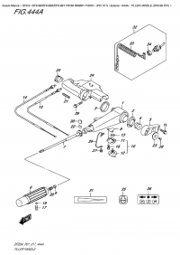 444A  -  Tiller  Handle  (Df9.9B  P01) (444A -  (Df9.9B P01))