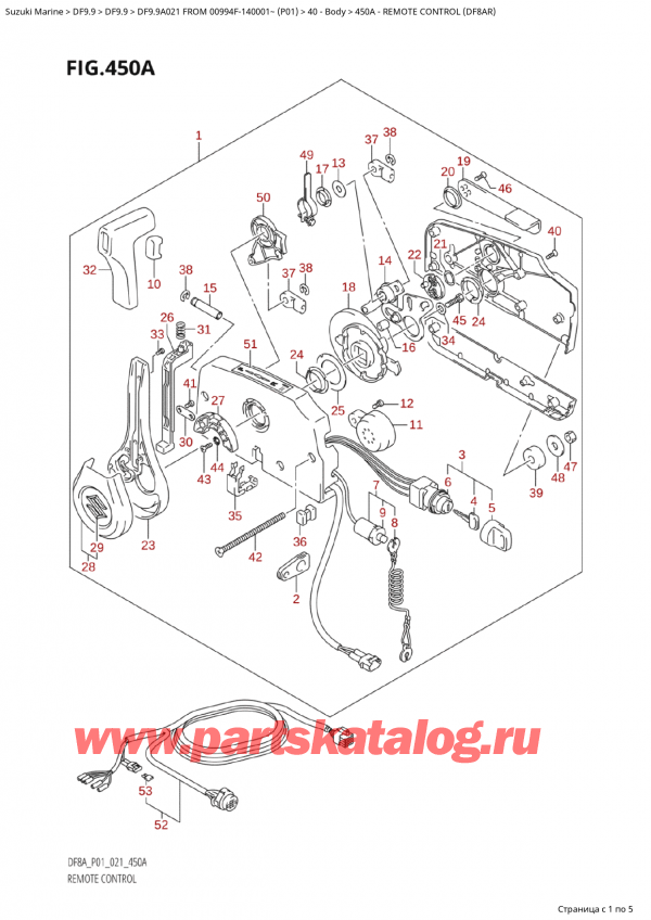 ,    ,  Suzuki DF9.9A S FROM 00994F-140001~ (P01 021)   2021 ,   (Df8Ar)