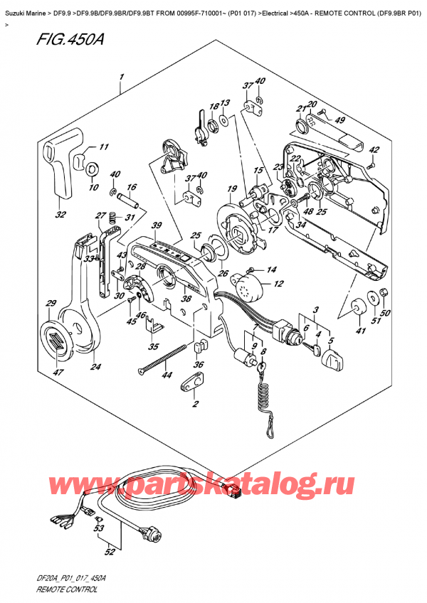   ,   , SUZUKI DF9.9B RS/RL FROM 00995F-710001~ (P01 017)  ,   (Df9.9Br P01)